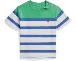 Полосатая футболка из хлопкового джерси для младенцев Polo Ralph Lauren Kids