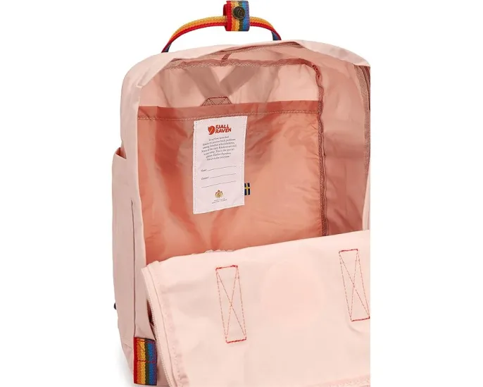 Рюкзак Fjällräven Kanken Rainbow с радужным дизайном и четырьмя отделениями