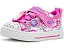 Светящиеся кроссовки SKECHERS KIDS Twinkle Sparks с принтом котиков и облаков