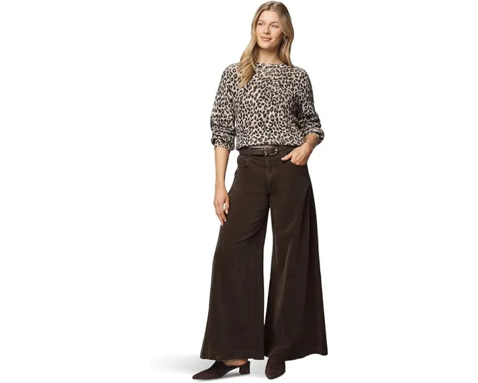 Splendid Свитер Delaney Leopard с расслабленным силуэтом и леопардовым принтом