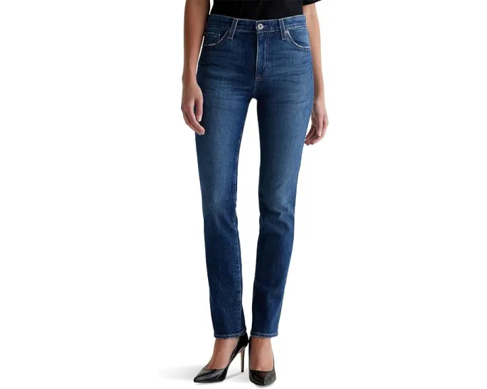 Джинсы AG Jeans Mari Slim Straight с завышенной талией