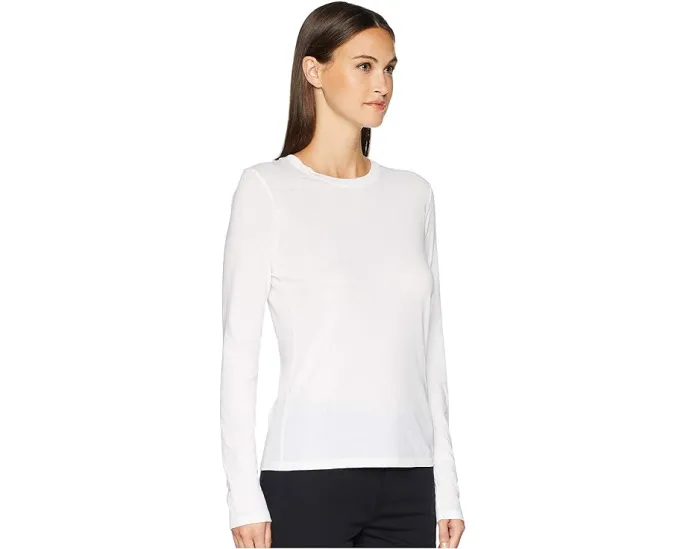 Футболка Essential Long Sleeve Jersey Crews от Vince с длинным рукавом