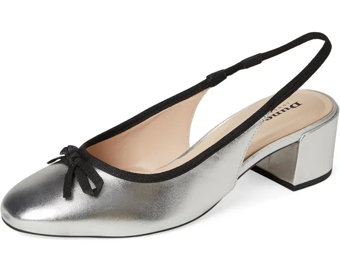 Dune London Туфли Classy на низком каблуке с бантом и эластичным ремешком