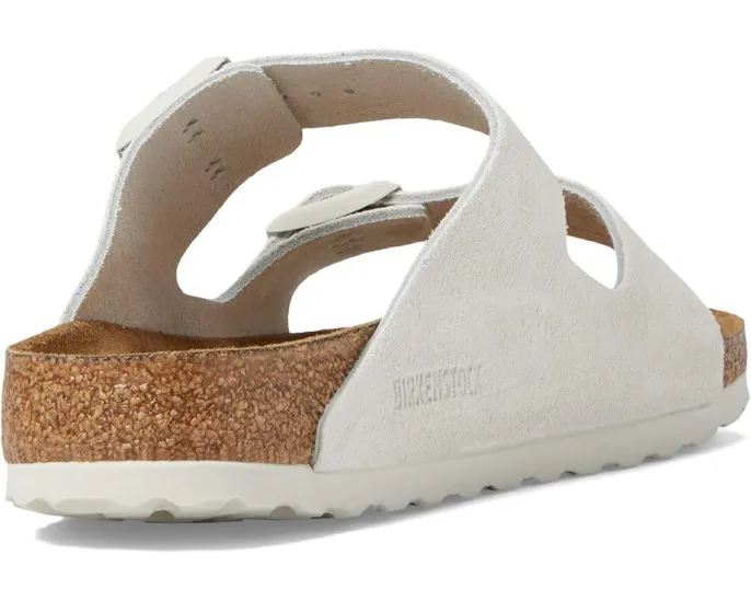 Унисекс сандалии Birkenstock Arizona Soft Footbed из замши с пробковой стелькой