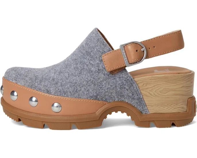 Клоги SOREL Roam'n Clog Felt из войлока и кожи с регулируемым ремешком