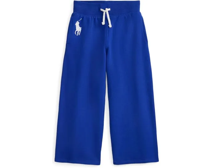 Широкие спортивные штаны Polo Ralph Lauren Kids из флиса с вышитым логотипом Big Pony