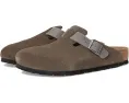 Клоги Birkenstock Boston из замши и промасленной кожи с пробковой стелькой