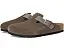 Клоги Birkenstock Boston из замши и промасленной кожи с пробковой стелькой