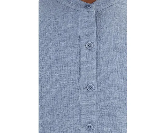 Eileen Fisher Petite жакет с воротником-стойкой из двойного переплетения органического хлопка