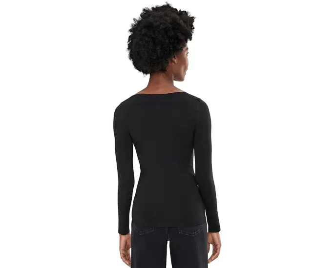 Лонгслив Round Two Long Sleeve с глубоким V-вырезом из стрейч-джерси Free People