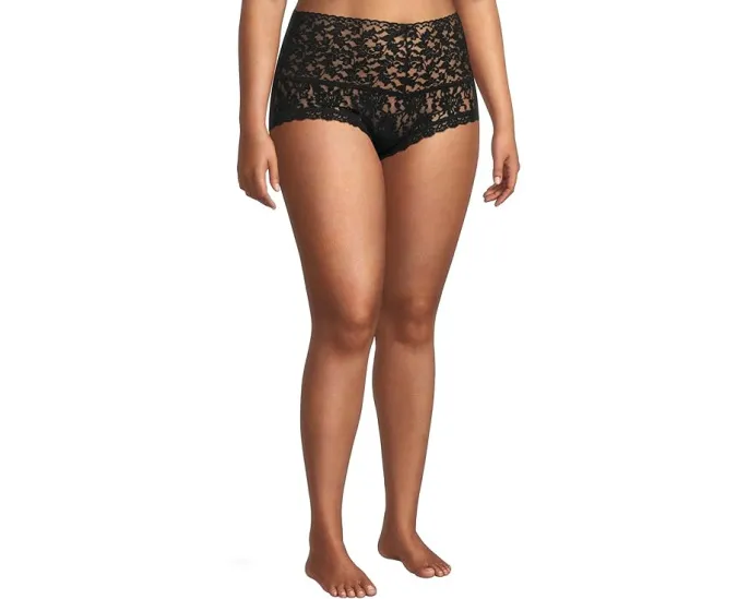 Hanky Panky шорты-бойфренды плюс сайз с кружевной резинкой