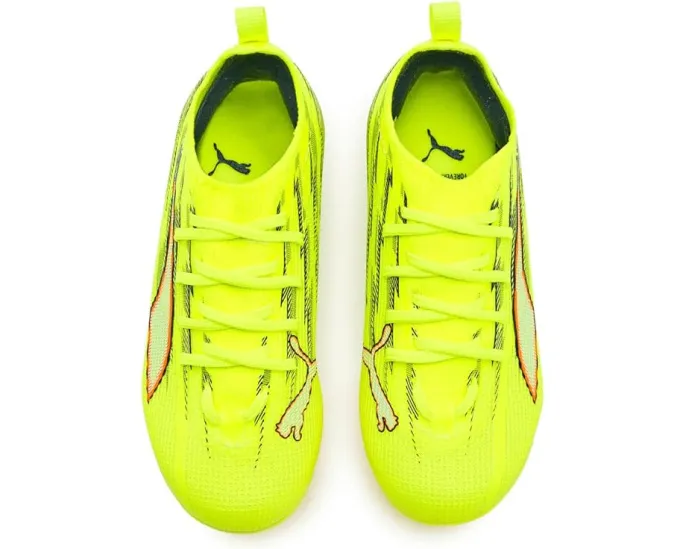 Детские футбольные бутсы PUMA Ultra Pro для твердых покрытий с сетчатым верхом