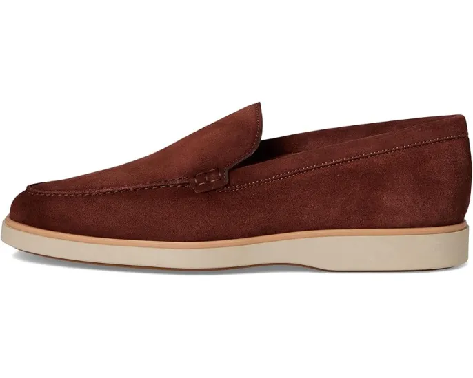 Мокасины Magnanni Lourenco из замши с кожаной стелькой и плоским каблуком