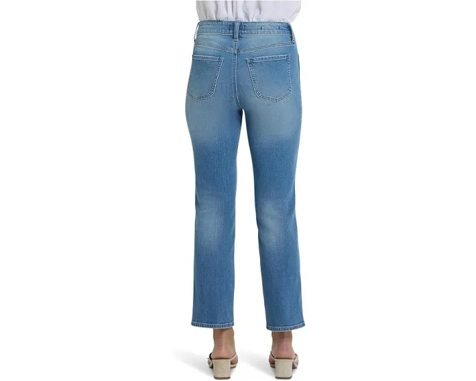 NYDJ Джинсы Marilyn с прямыми штанинами до щиколотки в цвете Port Sea с технологией Lift Tuck