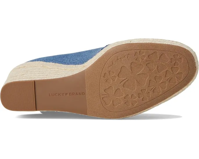 Туфли Lucky Brand Imula Espadrille Wedge на платформе с джутовой отделкой