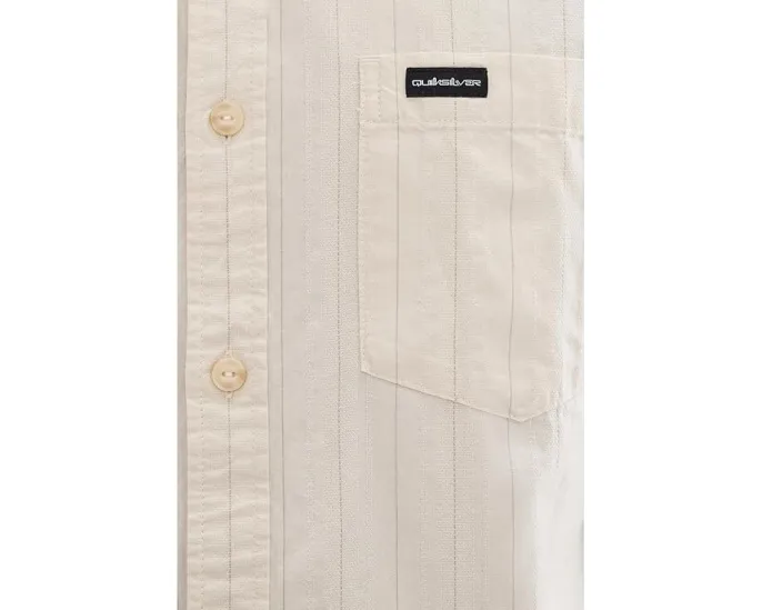 Рубашка Quiksilver Dobby Stripe Classic Woven с оксфордской полосой и нагрудным карманом
