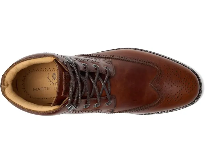 Ботинки Martin Dingman Old Row Wingtip с кожаным верхом и блоком каблука