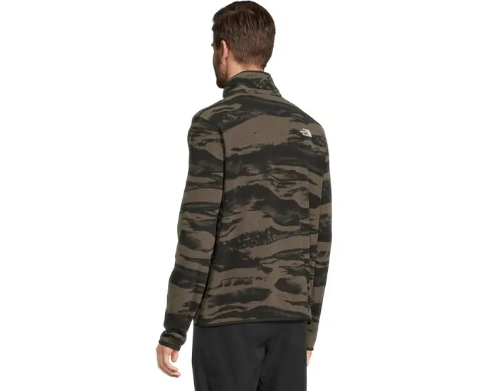 Флисовая куртка The North Face Glacier с принтом и молнией на четверть