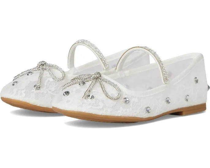 Детские балетки Leva в стиле Mary Jane с кристаллами Nina Kids