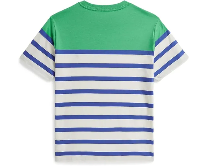 Детская футболка Polo Ralph Lauren из хлопкового джерси в полоску для детей старшего возраста