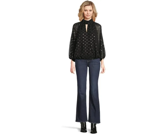 Топ Vince Camuto с длинным рукавом и воротником стойкой