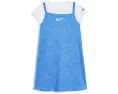 Платье Nike Lace it Up с футболкой для маленьких детей синее