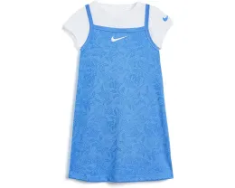 Платье Nike Lace it Up с футболкой для маленьких детей синее