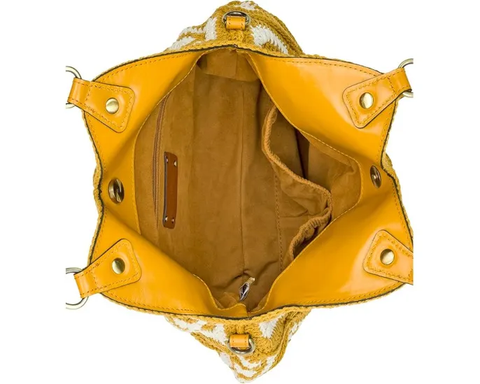 Сумка кроссбоди Patricia Nash Delphi с вязаным узором и кожаными ручками