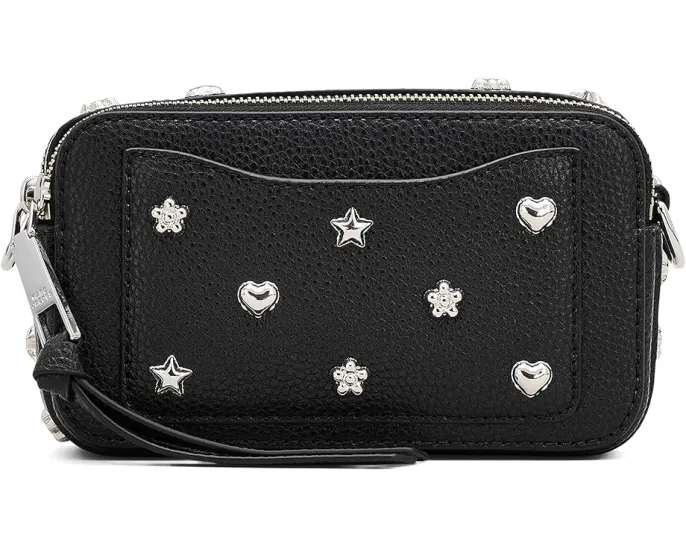 Мини сумка The Mini Icon Stud Snapshot с заклепками и съемным ремнем Marc Jacobs