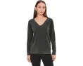 Barefoot Dreams Cozychic Ultra Lite свитер с V-образным вырезом и длинными рукавами