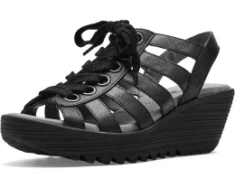 Сандалии FLY LONDON Litu469fly на танкетке с переплетением ремешков из натуральной кожи