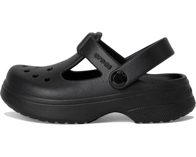 Классические сабо Mary Jane Crocs для малышей с регулируемым ремешком