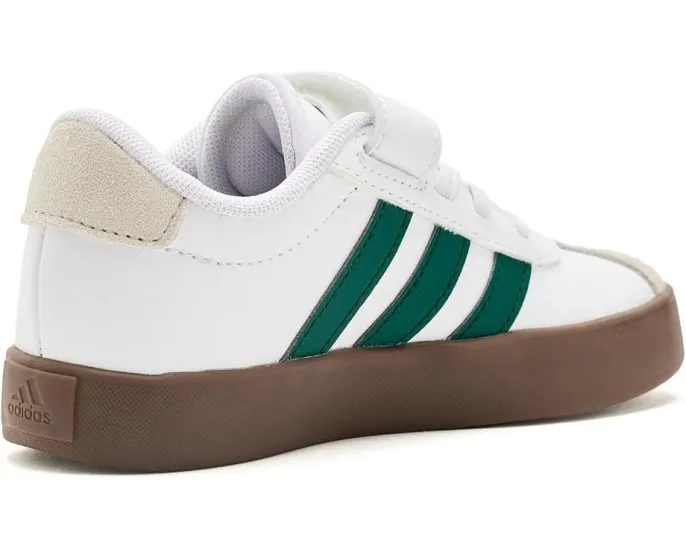 Кеды Adidas VL Court 3.0 на шнурках с липучкой для детей