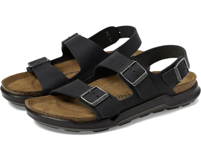 Сандалии Birkenstock Milano Rugged с пробковой стелькой и ремешками