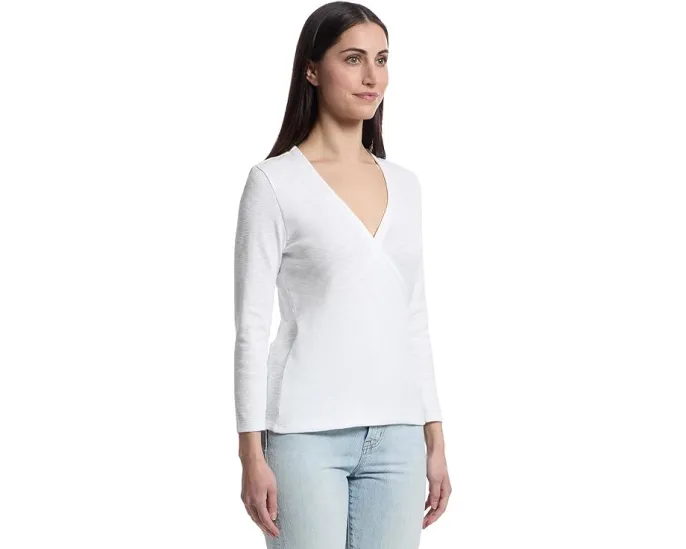 Топ Lilla P с запахом и рукавом три четверти из мягкой ткани