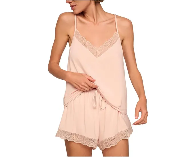 Пижамный комплект Eberjey Kari с кружевной отделкой из мягкого TENCEL Modal