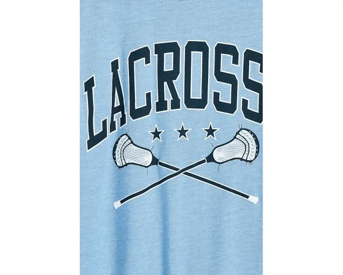 Футболка ChalkTalk SPORTS Kids Guys Lacrosse CTS ProBlend™ с принтом Crossed Sticks