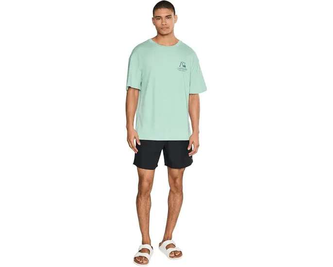 Футболка Quiksilver Vintage Bubble Org Screen Tee с эффектом состаренности