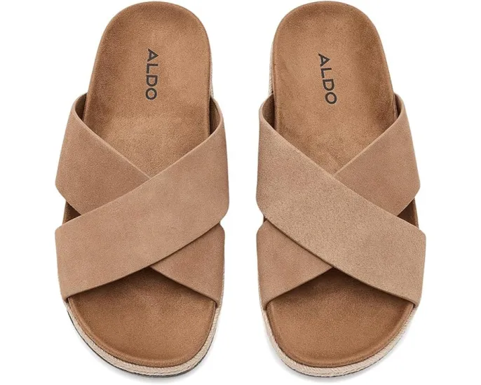 ALDO сандалии Hamel из замши на плоской подошве
