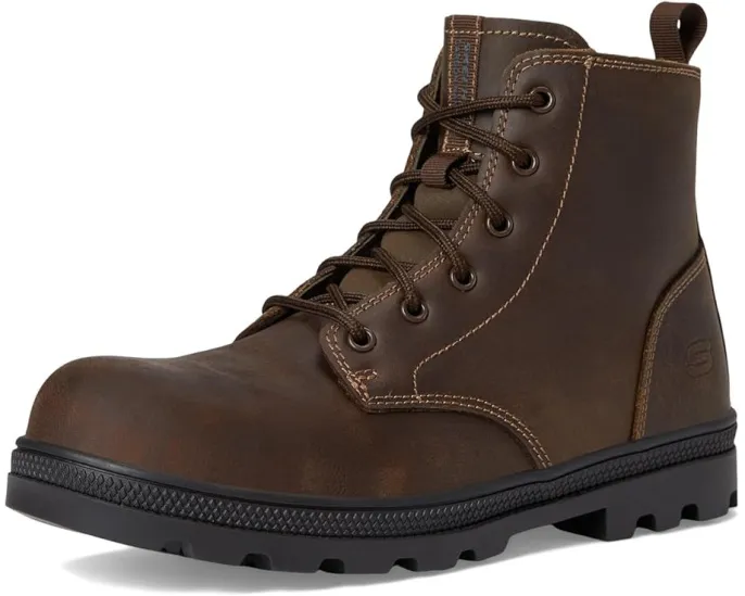 Рабочие ботинки SKECHERS Work Rotund с композитным носком и противоскользящей подошвой