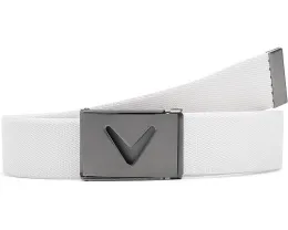Ремень Callaway V-logo Web Belt с регулируемой пряжкой и логотипом