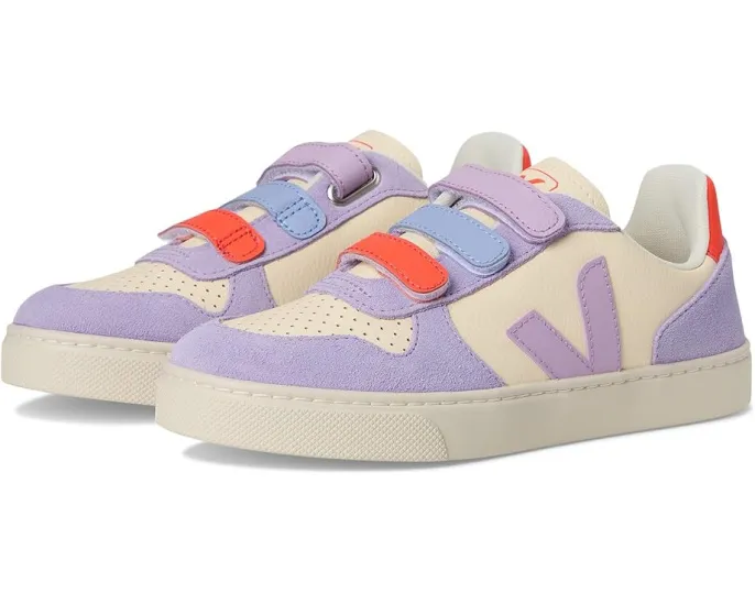 Детские кроссовки VEJA Small V-10 с верхом из замши и экологичными материалами