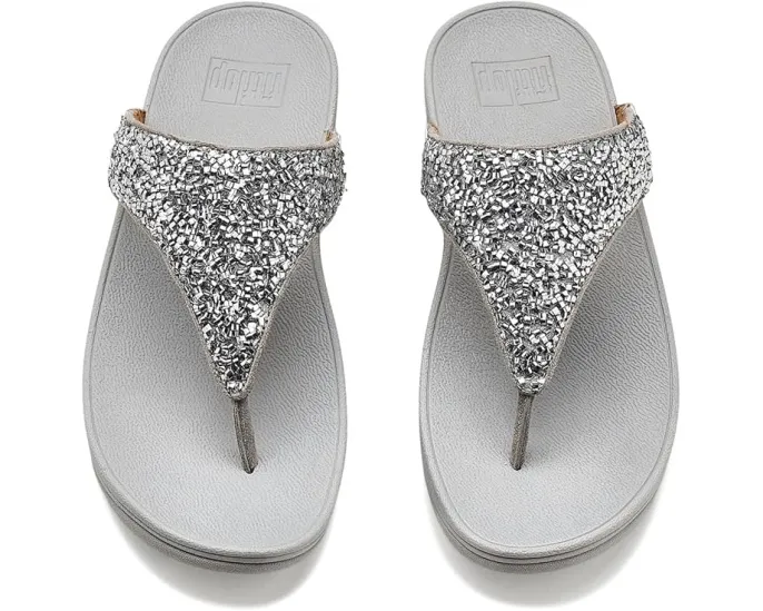 Вьетнамки Lulu Shimmerfoil FitFlop с переливающейся фольгой