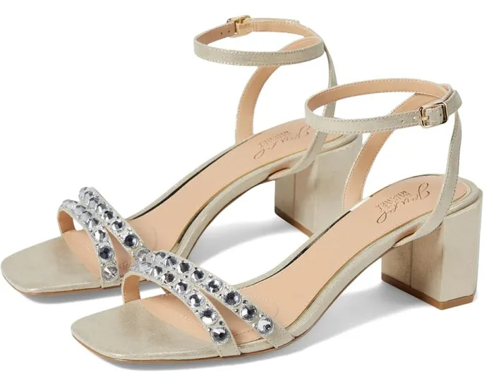 Туфли Jewel Badgley Mischka Honor на блочном каблуке с квадратным носком