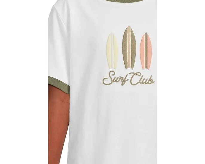 Janie and Jack футболка Surf Club с вышивкой для маленьких искателей приключений