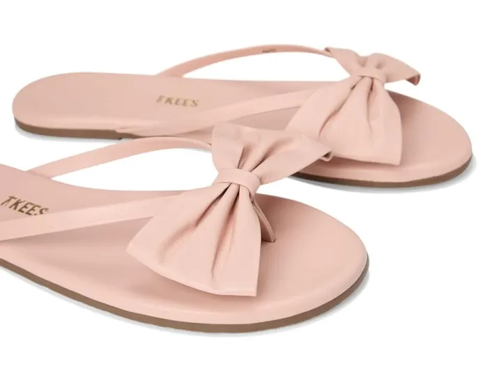 Сандалии TKEES Lily Oversized Bow с большим бантом из мягкой кожи