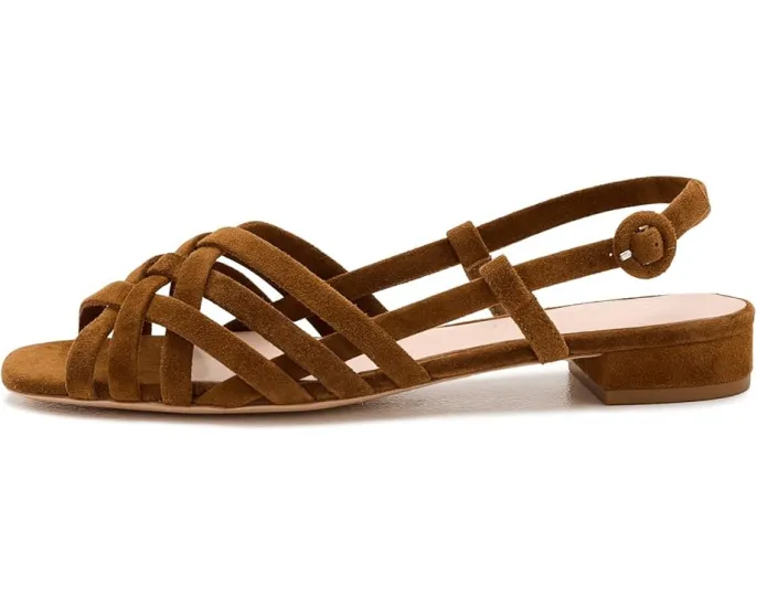 Loeffler Randall Shelly Wrap сандалии с плетением и ракушкой