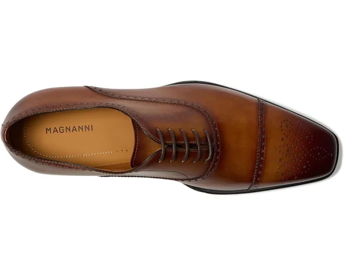 Оксфорды Magnanni Mick с перфорацией брог и кожаной подкладкой