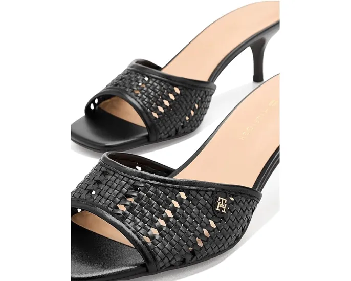 Босоножки Claihre Tommy Hilfiger на среднем каблуке с плетеным ремешком