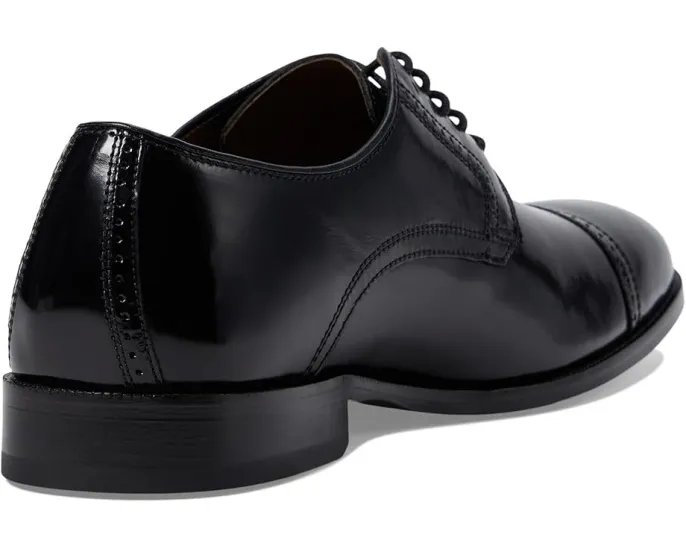Оксфорды Johnston & Murphy Bradford Dress Cap Toe с броукингом и кожаной подошвой